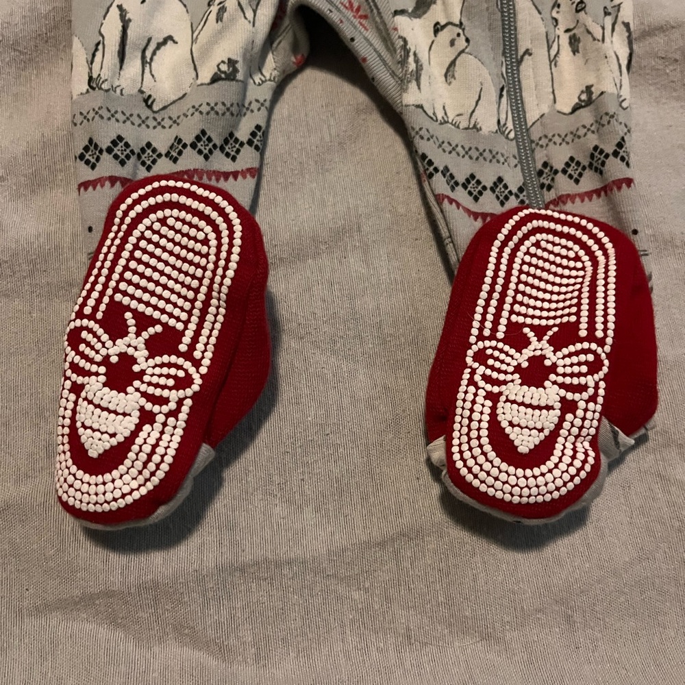 Burts Bee’s sleeper onesie